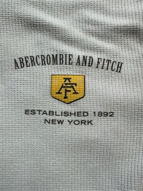 Abercrombie & Fitch boys Cream Waffle Knit Sweater with Crest